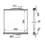 VOLVO MT RADIATOR 1003498 2048582