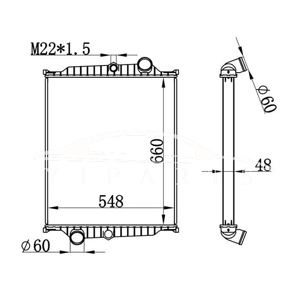 VOLVO MT RADIATOR 8112977 8149641 NISSENS 65477