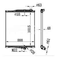 فولفو FH13 MT RADIATOR 22374729